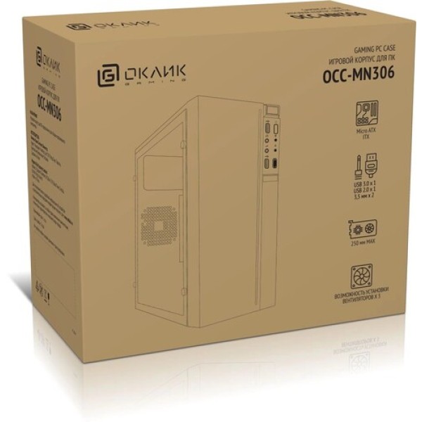 Корпус Оклик OCC-MN306 черный
