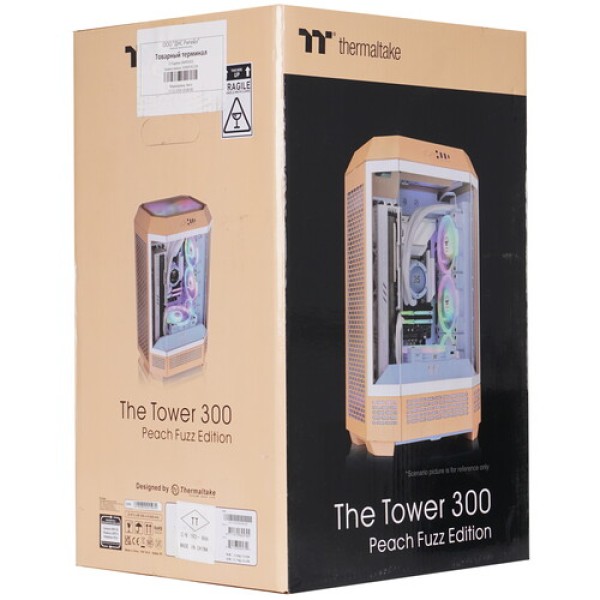 Корпус Thermaltake The Tower 300 Peach Fuzz [CA-1Y4-00SKWN-00] розовый