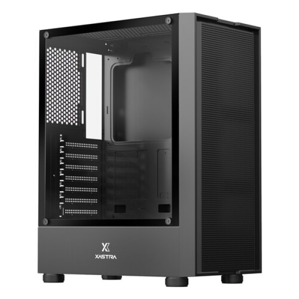 Корпус XASTRA A301 [A301-BK-FC120FRGB-4F-GL] черный