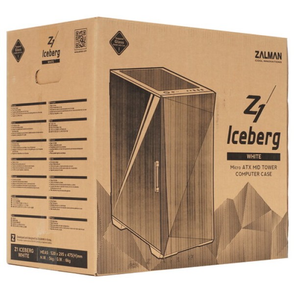 Корпус ZALMAN Z1 Iceberg белый