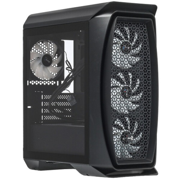 Корпус AeroCool Aero One Mini Frost [Aero One Mini Frost-G-BK-v1] черный