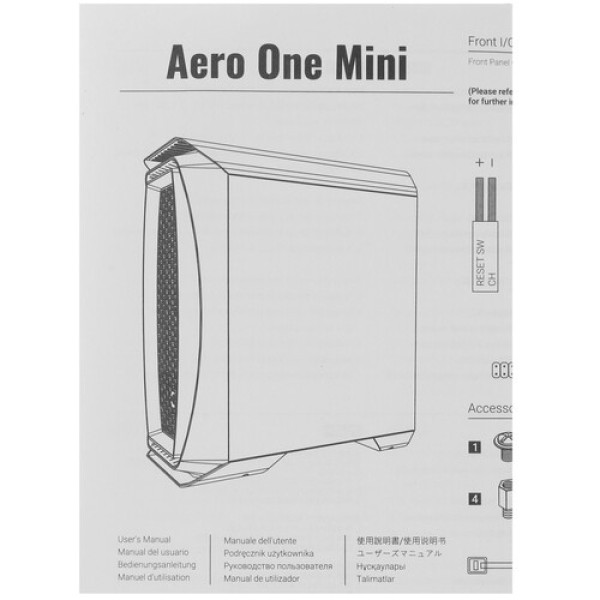 Корпус AeroCool Aero One Mini Frost [Aero One Mini Frost-G-BK-v1] черный