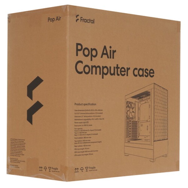 Корпус Fractal Design Pop Air RGB White [FD-C-POR1A-01] белый
