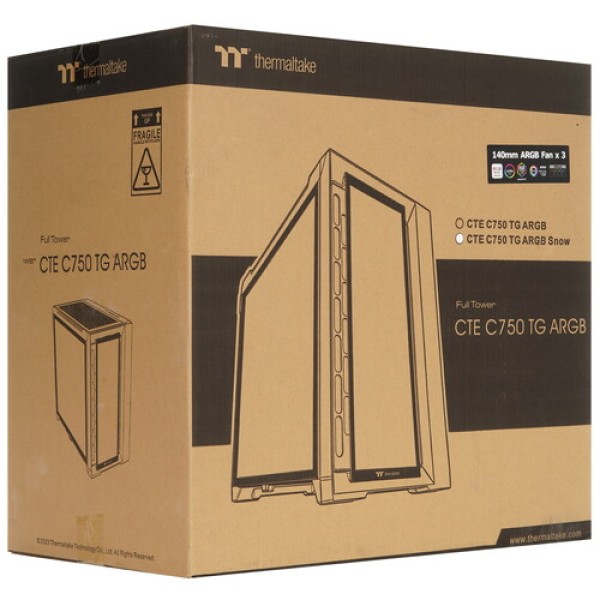 Корпус Thermaltake CTE C750 TG Snow [CA-1X6-00F6WN-01] белый