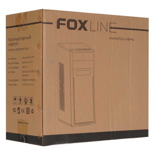 Корпус Foxline FL-302-FZ450-U32 черный