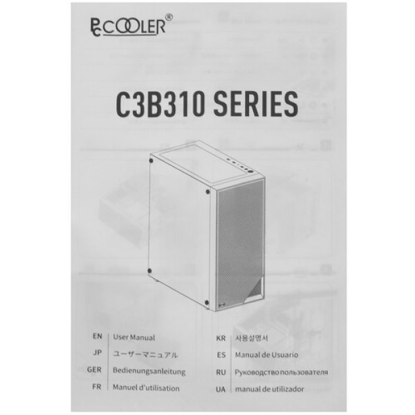 Корпус PCCooler C3B310 WH [C3B310-WHP0-GL] белый