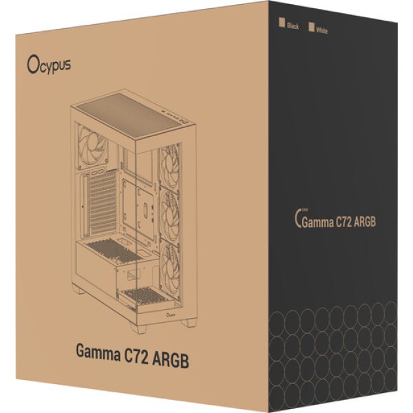 Корпус Ocypus Gamma C72 BK ARGB черный