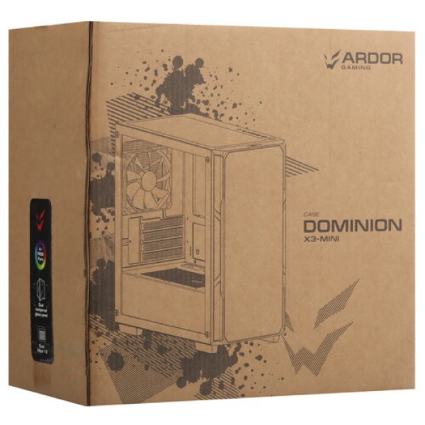 Корпус ARDOR GAMING DOMINION X3-Mini FRGB черный