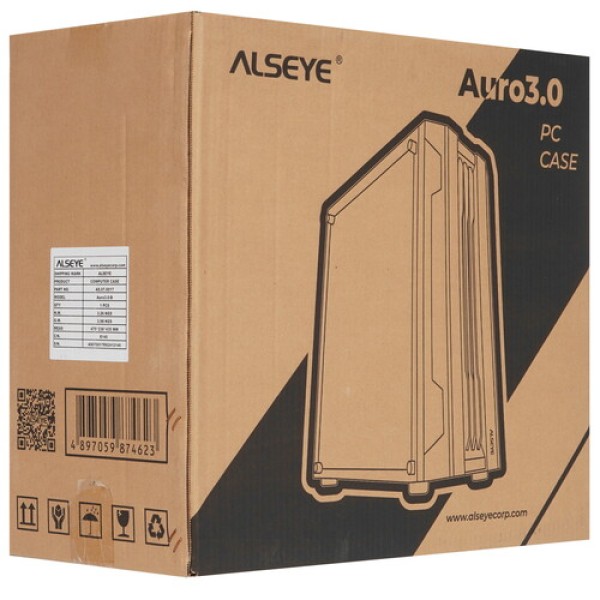 Корпус ALSEYE Auro 3.0-B черный