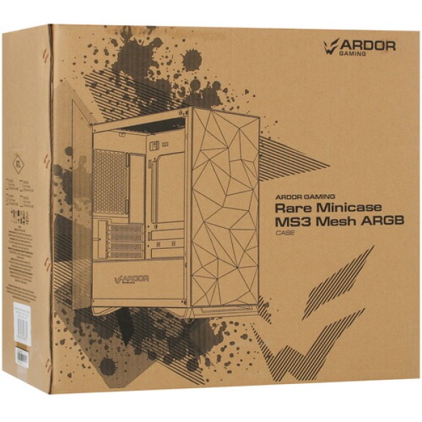 Корпус ARDOR GAMING Rare Minicase MS3 Mesh PG ARGB розовый