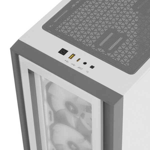 Корпус Corsair iCUE 4000X RGB [CC-9011205-CN] белый