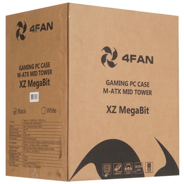 Корпус 4FAN XZ Megabit [XZMMABFN] черный