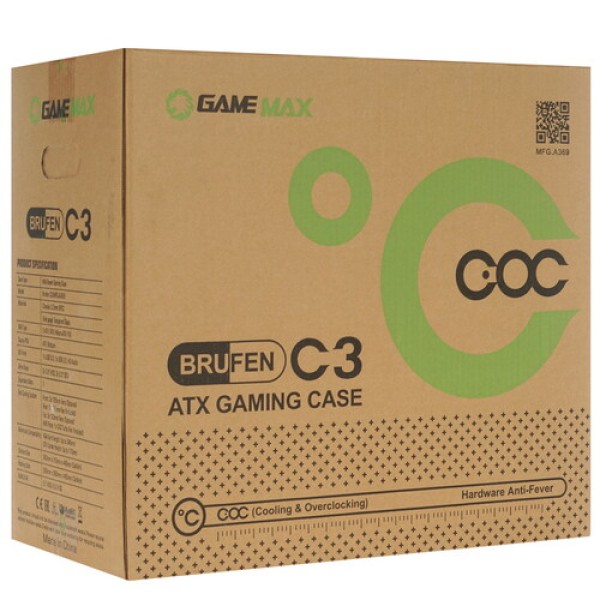 Корпус GameMax Brufen C3 WP [BrufenC3WP] белый
