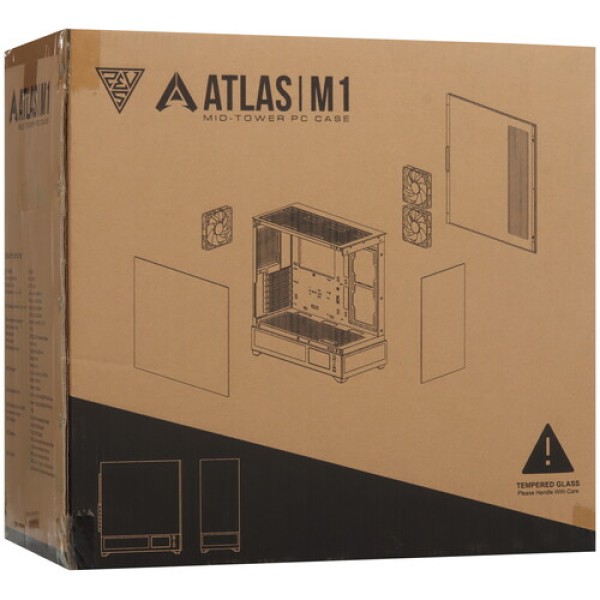 Корпус GAMDIAS ATLAS M1 [16333-248A3-40000-G] черный