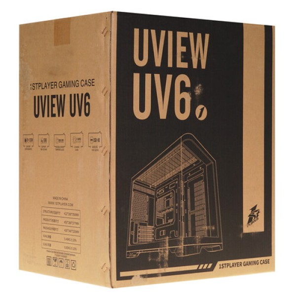 Корпус 1STPLAYER UVIEW UV6 [UV6-BK] черный