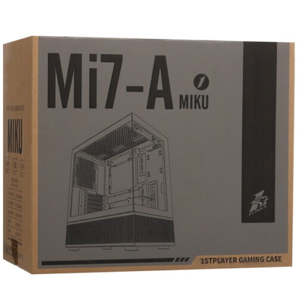 Корпус 1STPLAYER MIKU Mi7-A White [Mi7-A-WH-2F1R-W-1F1-W] белый