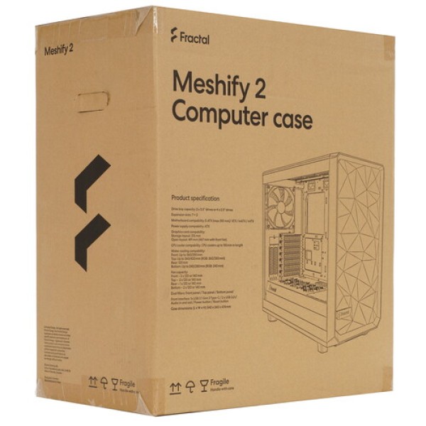 Корпус Fractal Design Meshify 2 RGB [FD-C-MES2A-08] белый