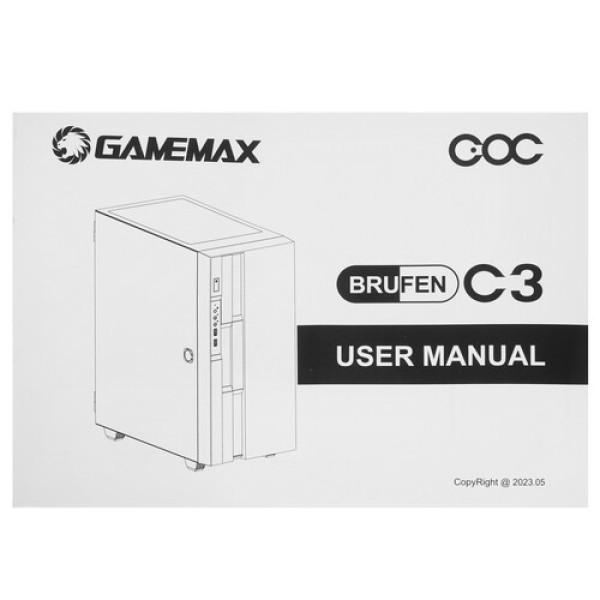 Корпус GameMax Brufen C3 WP [BrufenC3WP] белый