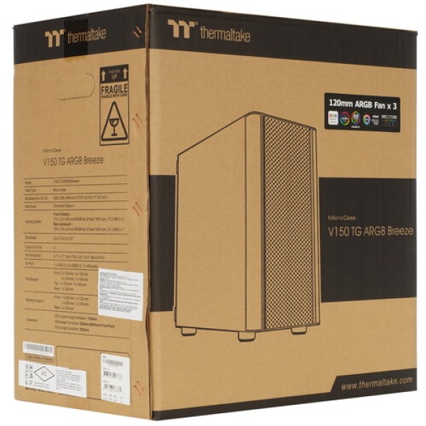 Корпус Thermaltake V150 TG ARGB Breeze Edition [CA-1R1-00S1WN-02] черный