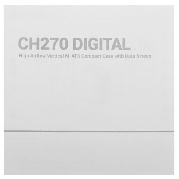 Корпус DEEPCOOL CH270 DIGITAL [CH270 DIGITAL WH] белый