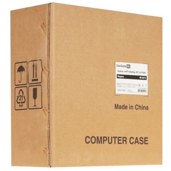 Корпус ExeGate MI-301U-250 [EX291269RUS] черный