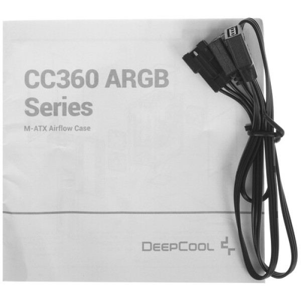 Корпус DEEPCOOL CC360 WH ARGB [R-CC360-BKAPM3-G-1] белый