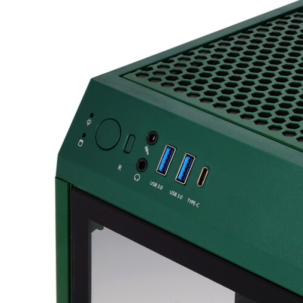 Корпус Thermaltake The Tower 100 Racing Green [CA-1R3-00SCWN-00] зеленый
