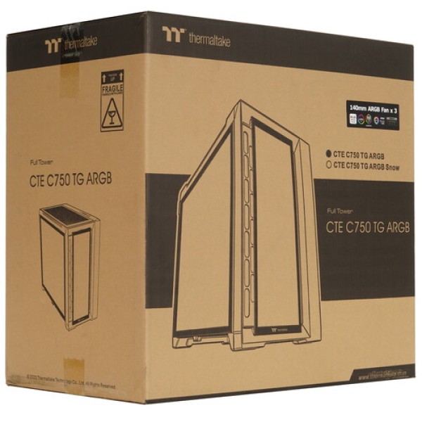 Корпус Thermaltake CTE C750 TG [CA-1X6-00F1WN-01] черный