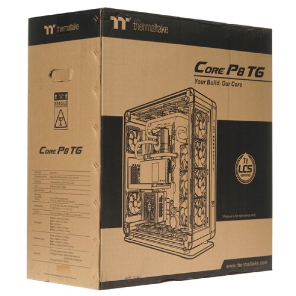 Корпус Thermaltake Core P8 TG [CA-1Q2-00M1WN-00] черный
