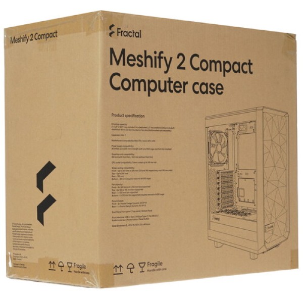 Корпус Fractal Design Meshify 2 Compact [FD-C-MES2C-04] серый