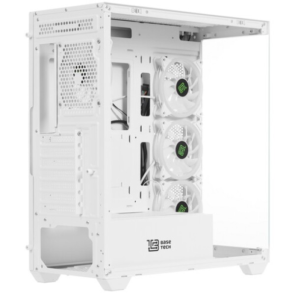 Корпус BaseTech eXtreme GFX-05 [BT-GFX-05W-TG-4F-RGB] белый