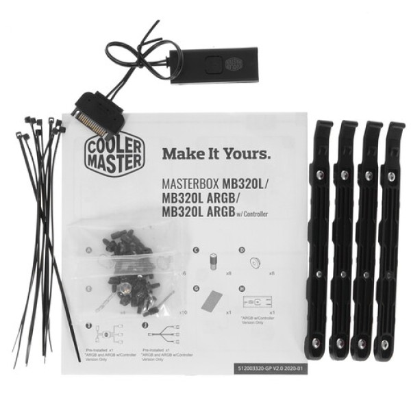 Корпус Cooler Master MasterBox MB320L ARGB [MCB-B320L-KGNN-S02] черный