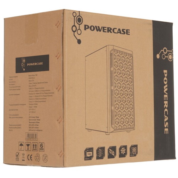 Корпус Powercase Mistral Micro T3B [CMIMTB-L3] черный