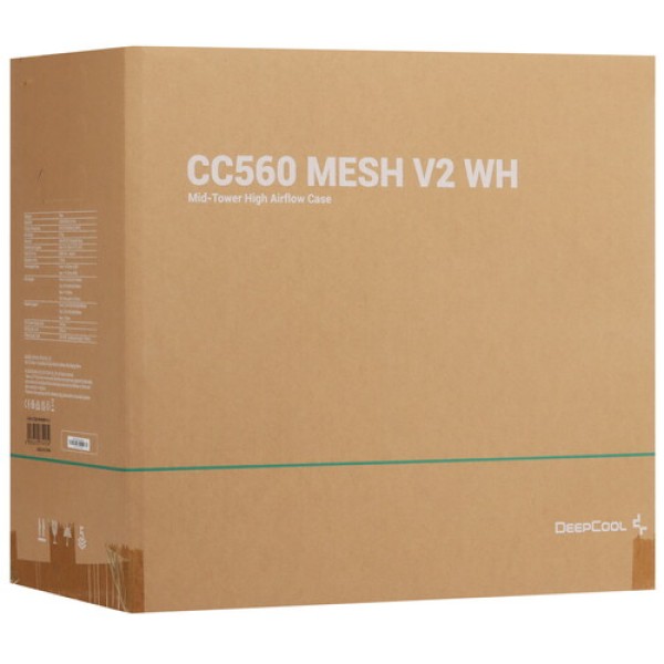 Корпус DEEPCOOL CC560 MESH V2 WH [R-CC560-WHAMA4-G-2] белый