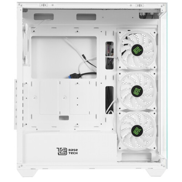 Корпус BaseTech eXtreme GFX-05 [BT-GFX-05W-TG-4F-RGB] белый