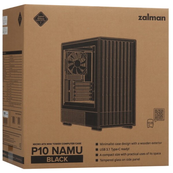 Корпус ZALMAN P10 NAMU [P10 NAMU Black] черный