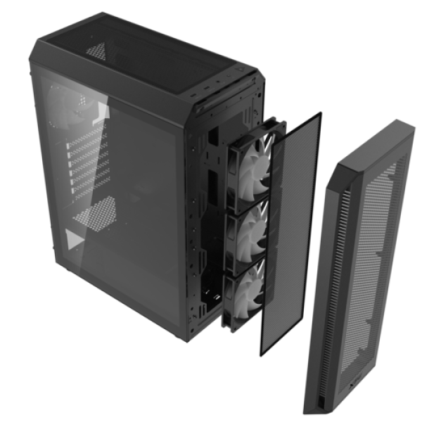 Корпус ADATA XPG VALOR AIR PLUS [VALORAIRPLUSMTA-BKCWW] черный