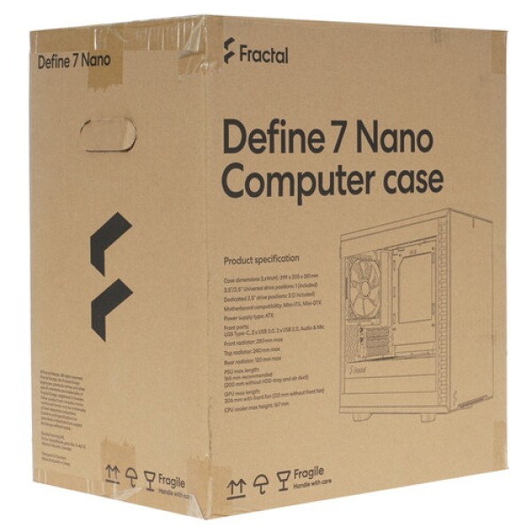 Корпус Fractal Design Define 7 Nano [FD-C-DEF7N-02] черный