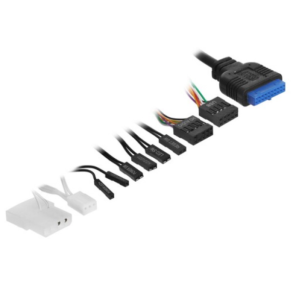Корпус BaseTech eXtreme GFX-05 [BT-GFX-05W-TG-4F-RGB] белый
