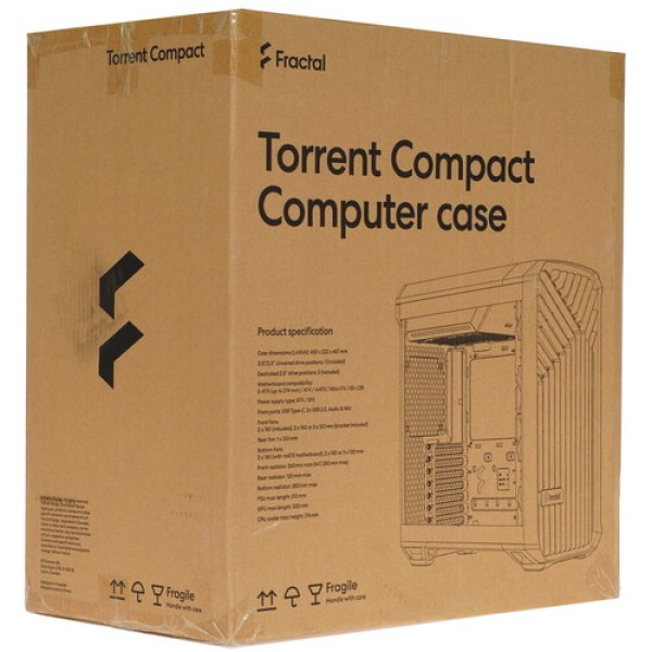 Корпус Fractal Design Torrent Compact Black Solid [FD-C-TOR1C-04] черный