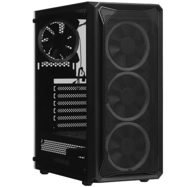 Корпус PowerCase Mistral Z4 Mesh RGB [CMIZB-R4] черный