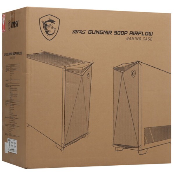 Корпус MSI MPG GUNGNIR 300P AIRFLOW [306-7G21P21-W57] черный