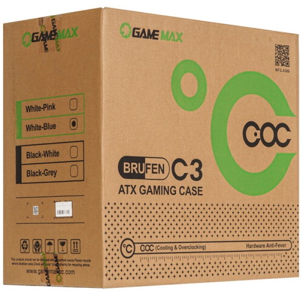 Корпус GameMax Brufen C3 WB [Brufen C3 WB] белый