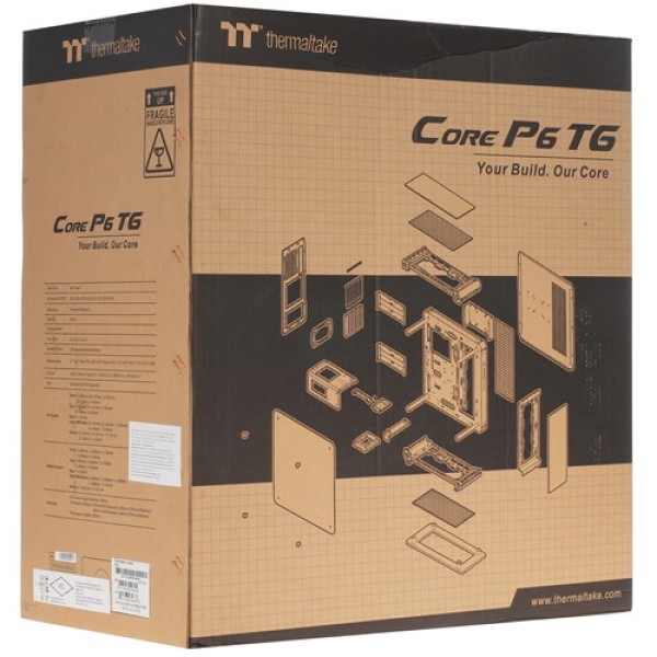 Корпус Thermaltake Core P6 TG Racing Green [CA-1V2-00MCWN-00] зеленый