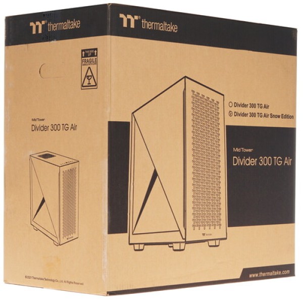 Корпус Thermaltake Divider 300 TG Air Snow [CA-1S2-00M6WN-02] белый