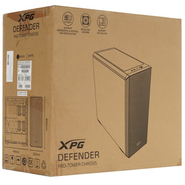 Корпус ADATA XPG DEFENDER [DEFENDER-BKCWW] черный