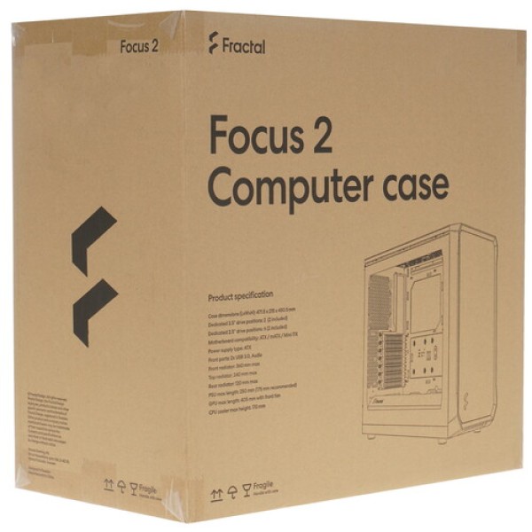 Корпус Fractal Design Focus 2 [FD-C-FOC2A-02] белый
