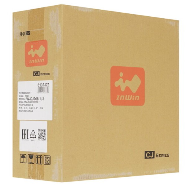 Корпус InWin CJ708BL [6137379] черный