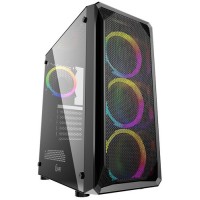 Корпус PowerCase Mistral Z4 Mesh RGB [CMIZB-R4] черный
