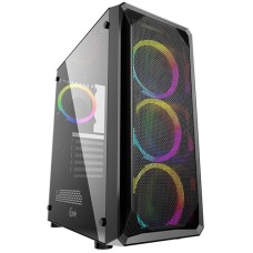 Корпус PowerCase Mistral Z4 Mesh RGB [CMIZB-R4] черный